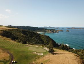 Kauri Cliffs 17th Aerial Ocean